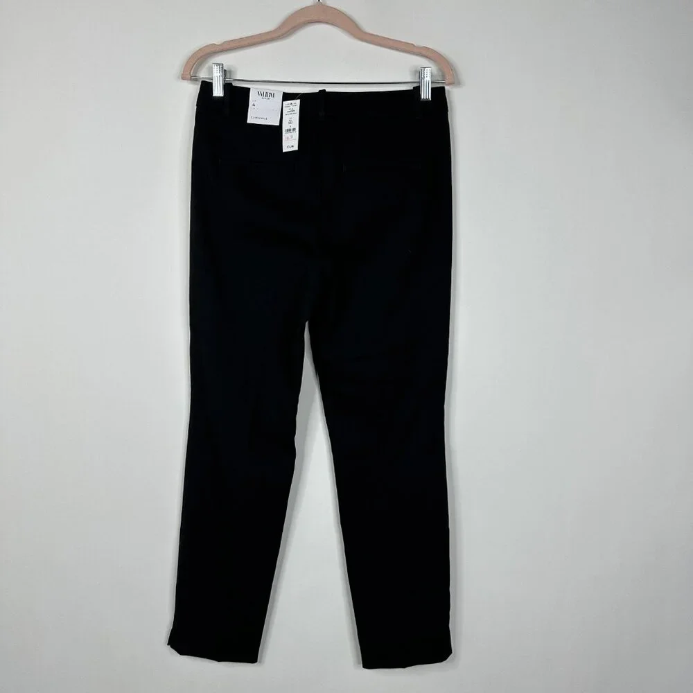 NWT White House Black Market The Slim Ankle Pants Black 10
